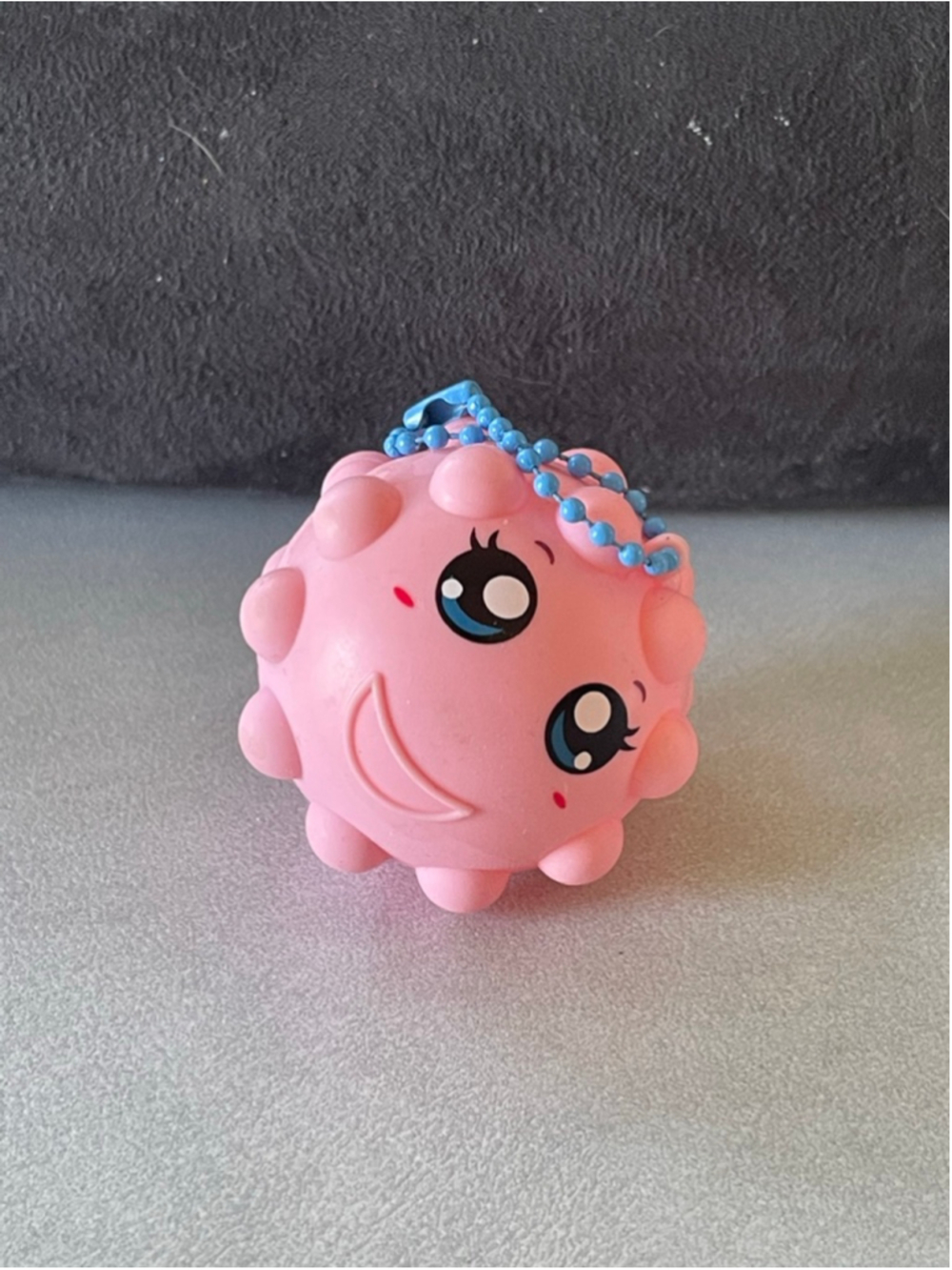 3D pop fidget ball keychain